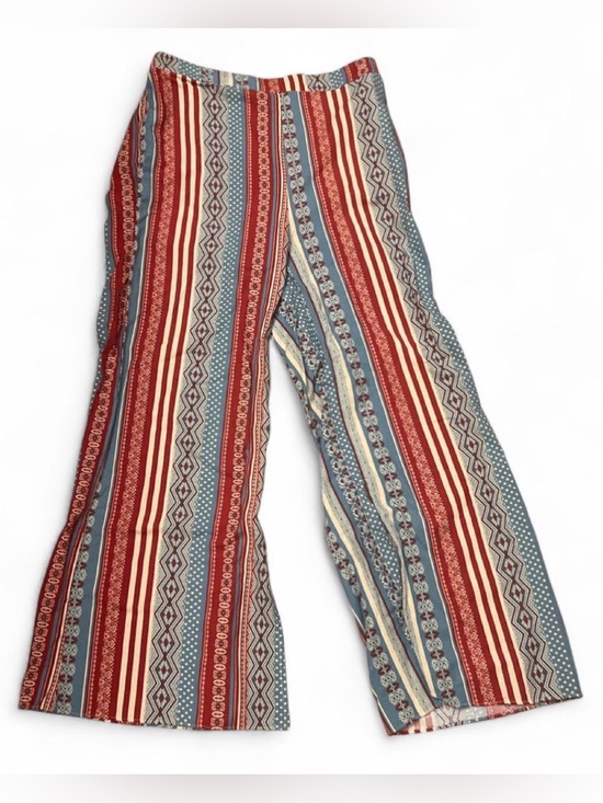 VENUS Pants - VENUS Striped Boho Wide-Leg Pants Geometric Patterned Multicolor Women’s Sz L